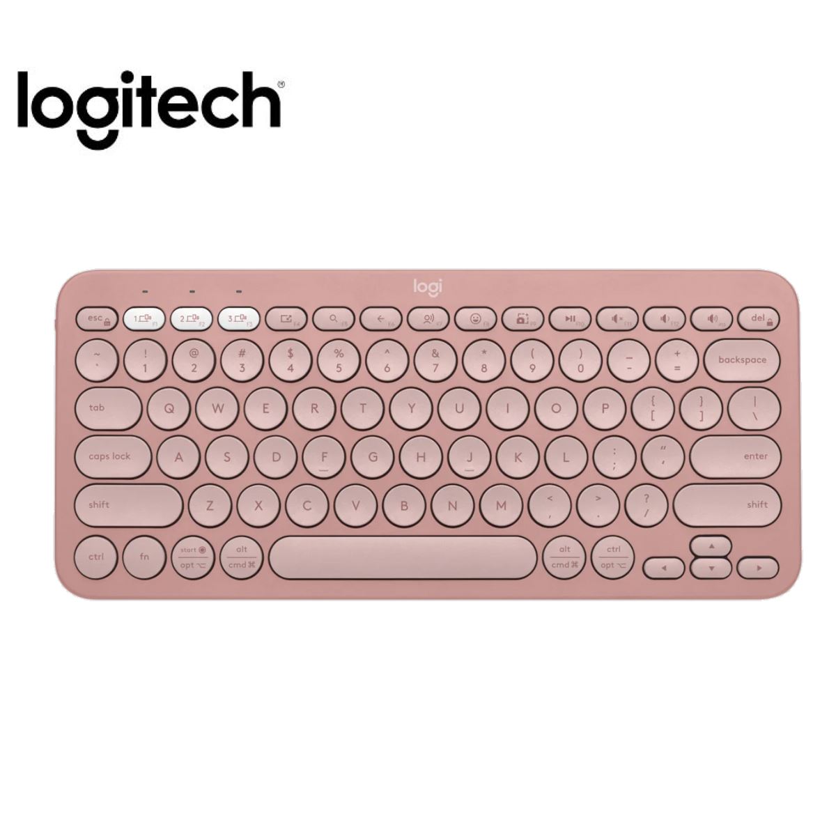 TECLADO LOGITECH PEBBLE 2 K380S BLUETOOTH ROSADO